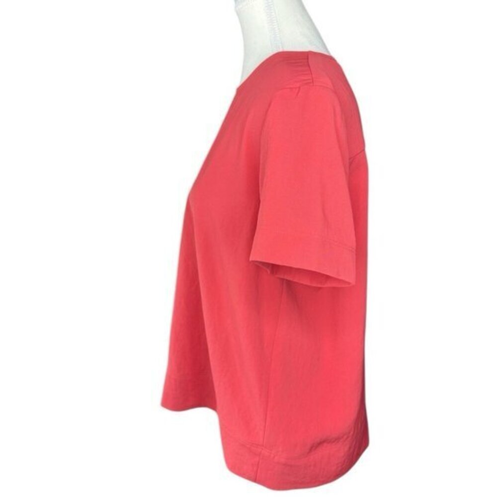Everlane Women's‎ Pink Japanese GoWeave Swing Tee Short Sleeve Blouse Size 4 - Picture 3 of 12